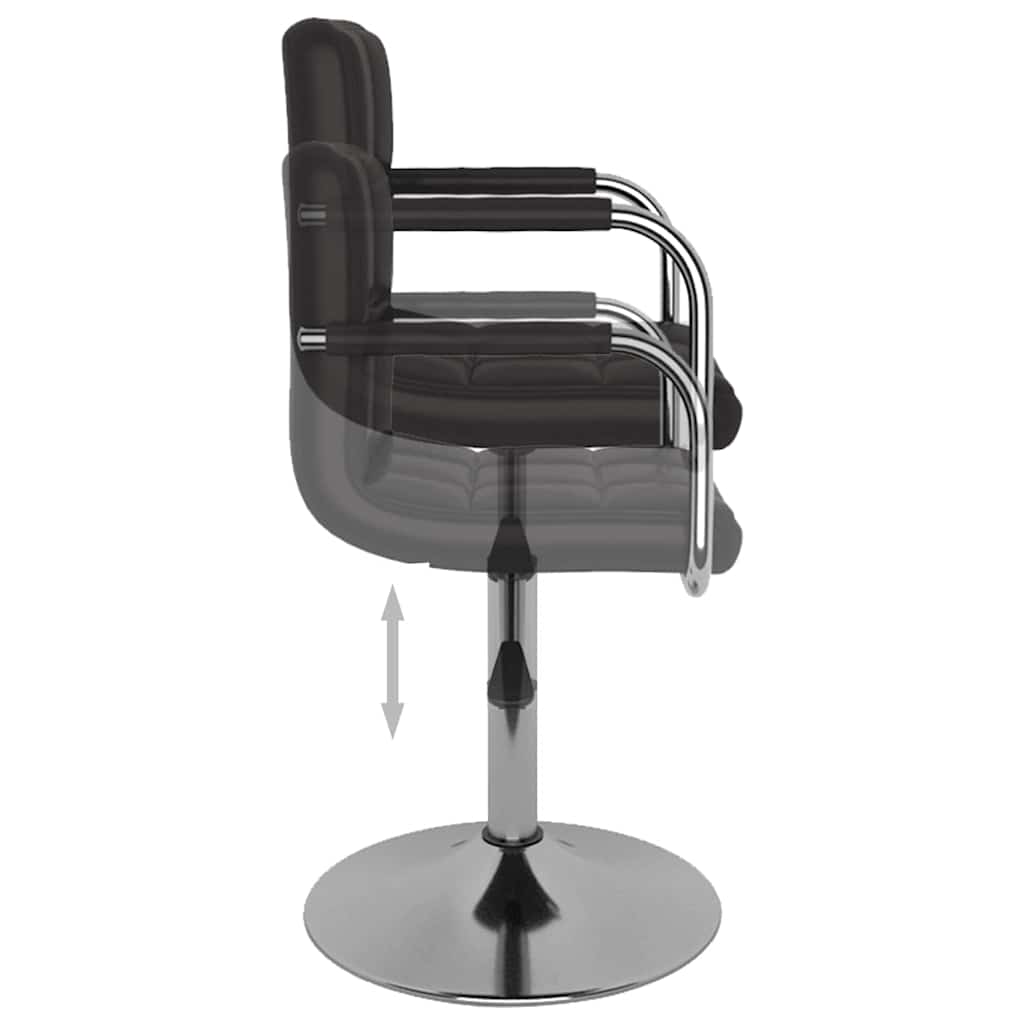 fekete műbőr bárszék