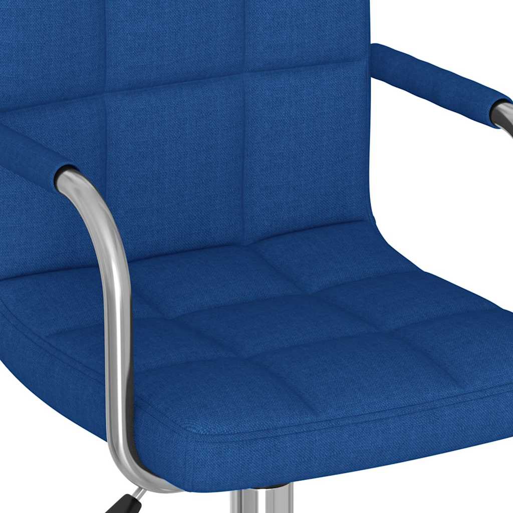 kék szövet forgó irodaszék