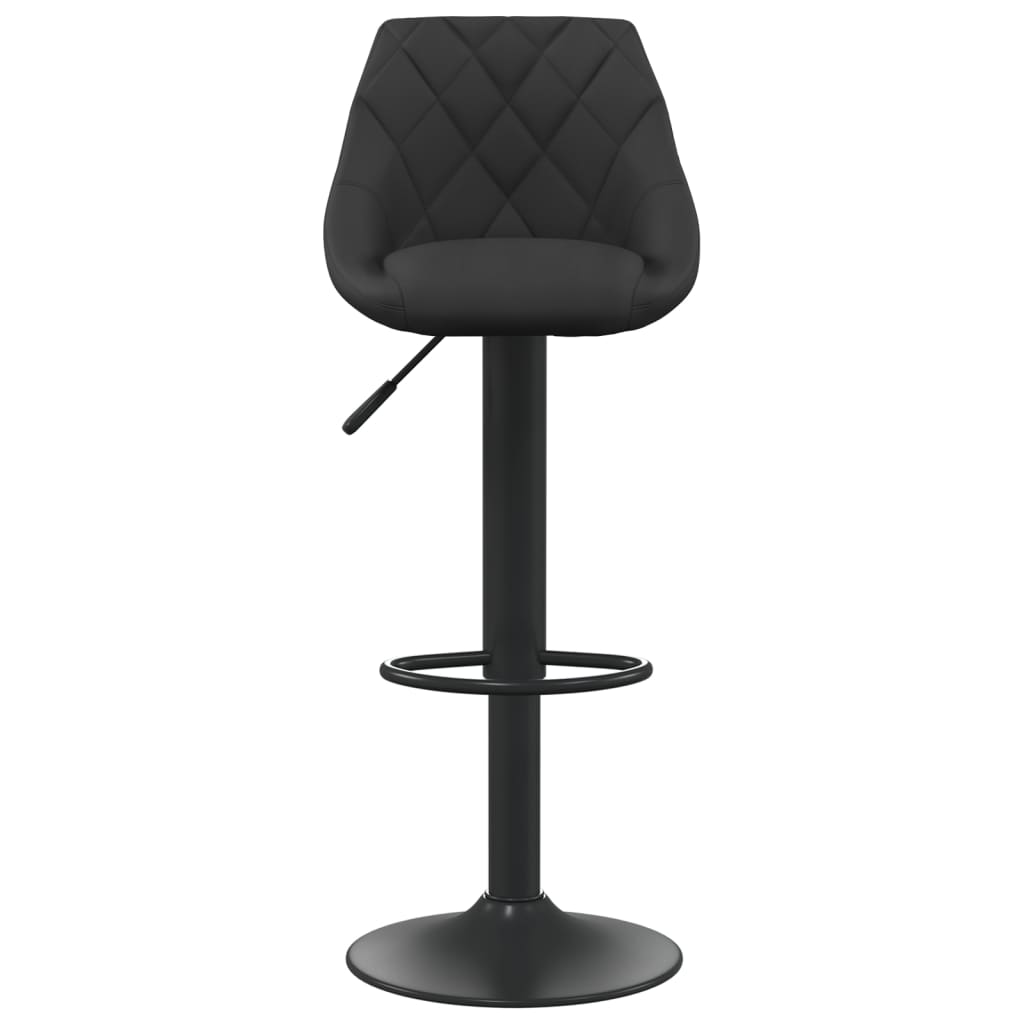 fekete bársony bárszék
