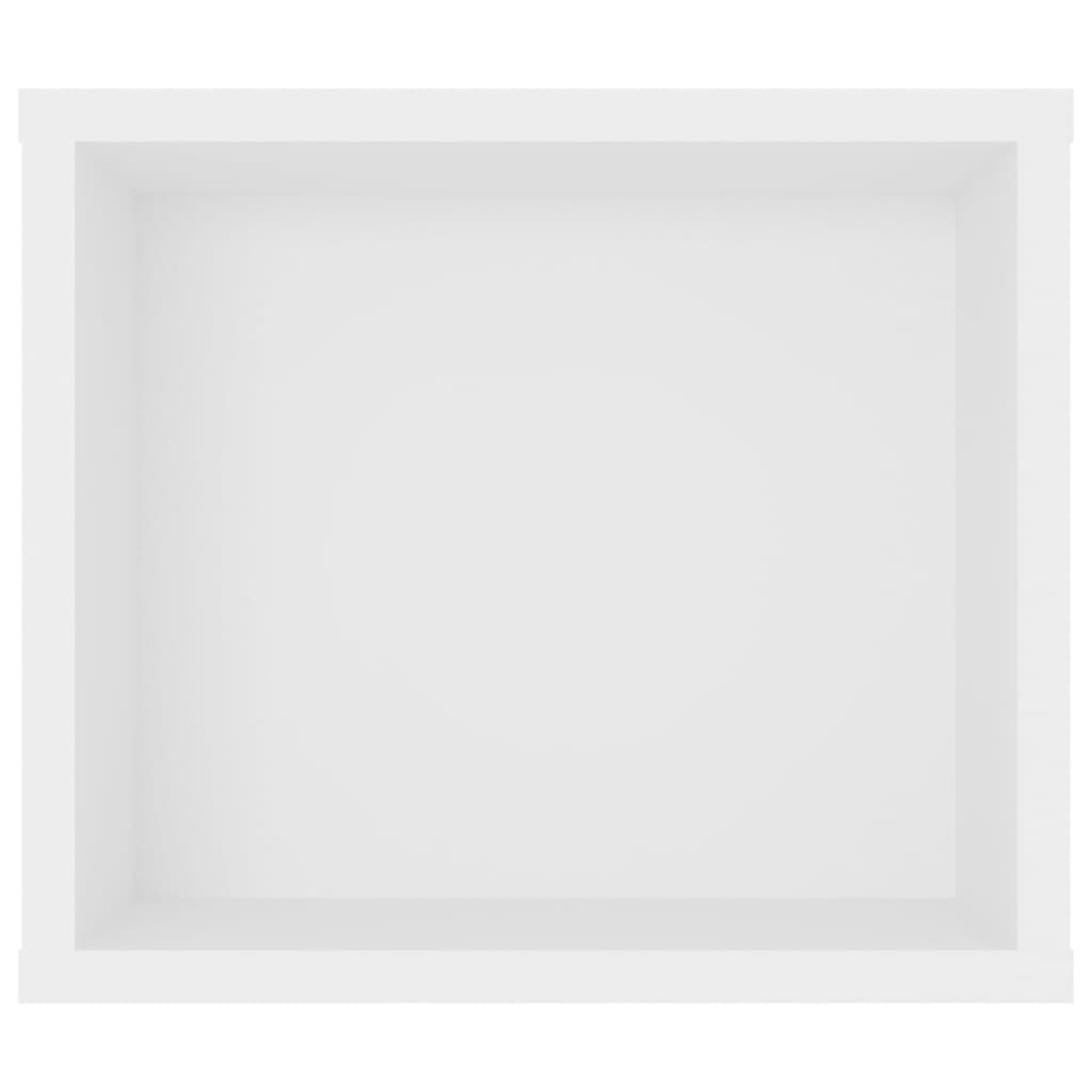 fehér szerelt fa függő TV-szekrény 100 x 30 x 26,5 cm