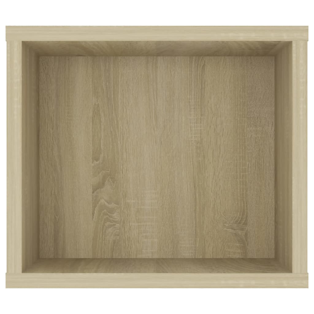 sonoma tölgy színű szerelt fa függő TV-szekrény 100x30x26,5 cm