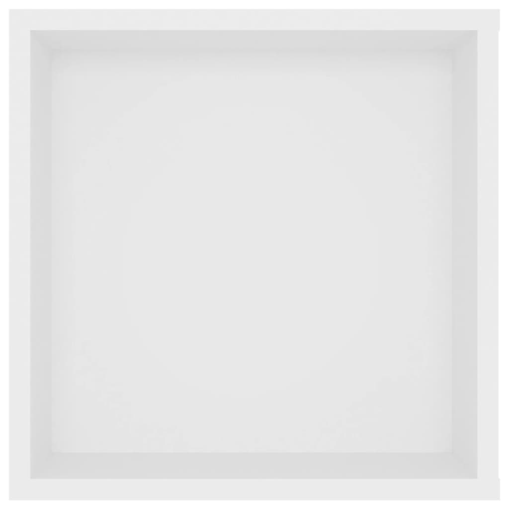 fehér szerelt fa falra szerelhető TV-szekrény 102 x 35 x 35 cm