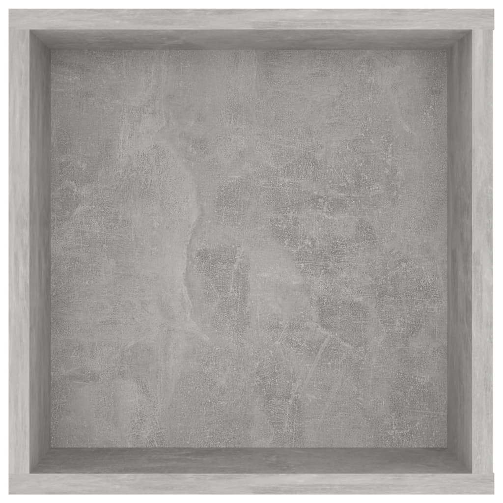 betonszürke szerelt fa falra szerelhető TV-szekrény 102x35x35cm