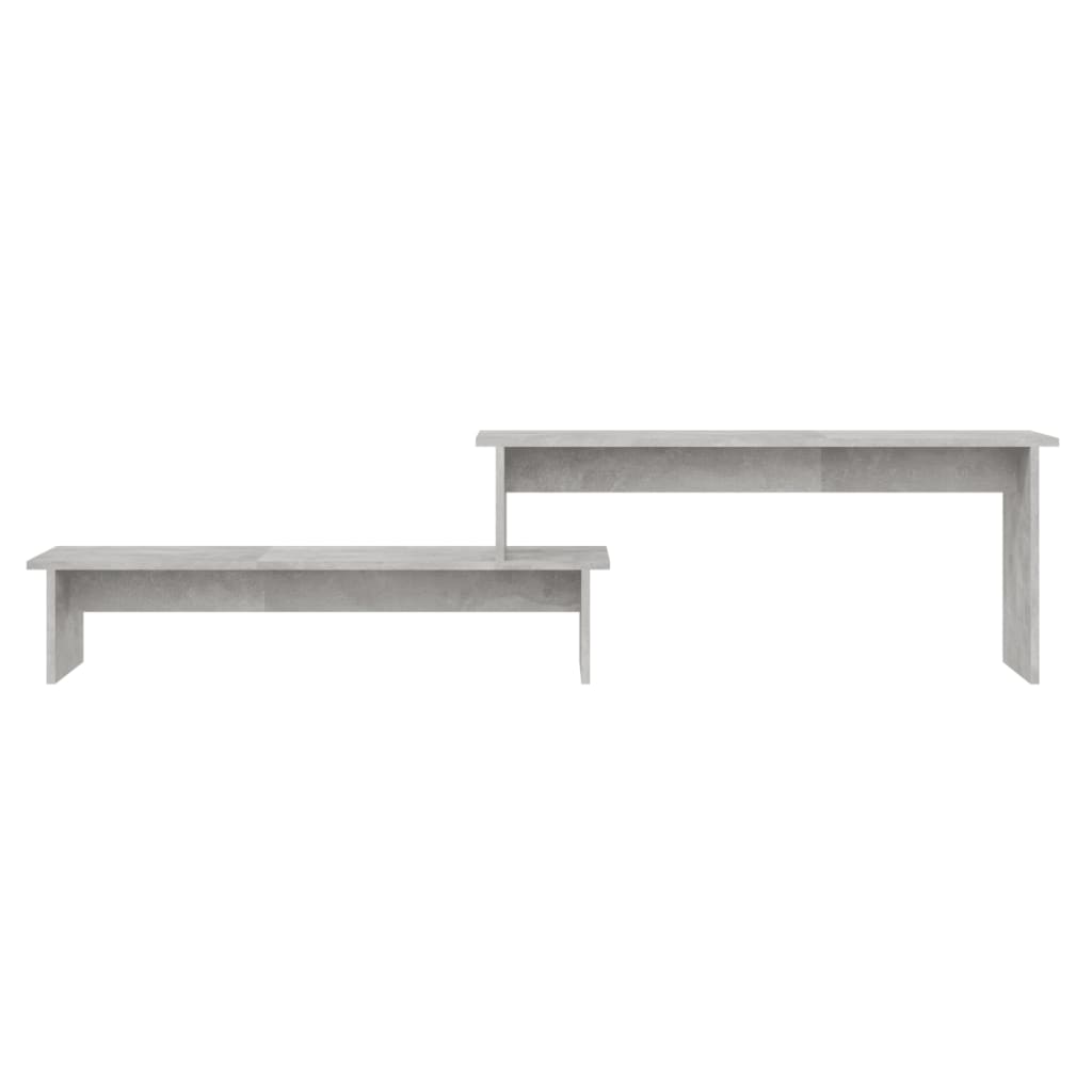 betonszürke szerelt fa TV-szekrény 180 x 30 x 43 cm