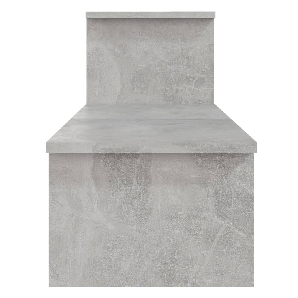 betonszürke szerelt fa TV-szekrény 180 x 30 x 43 cm