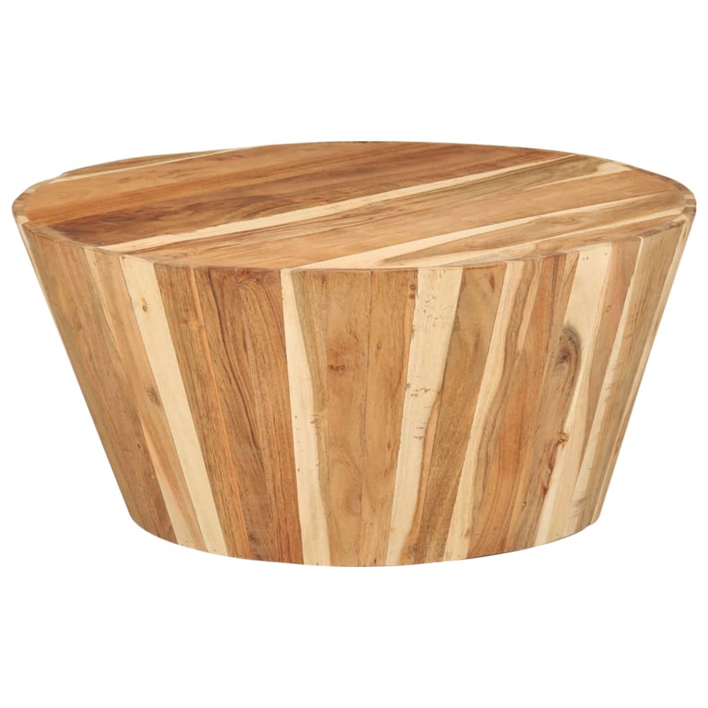 tömör akácfa dohányzóasztal Ø65 x 31 cm