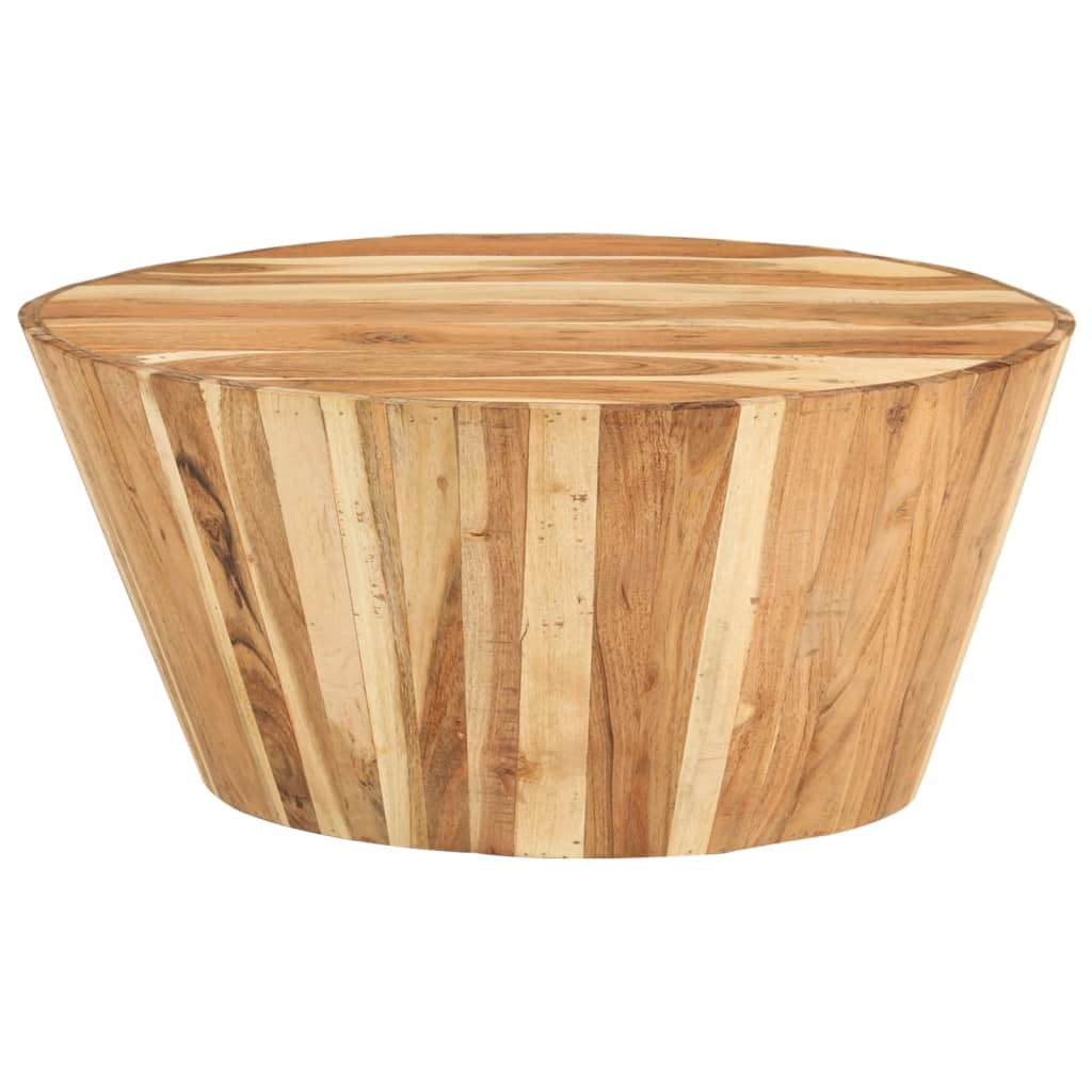 tömör akácfa dohányzóasztal Ø65 x 31 cm