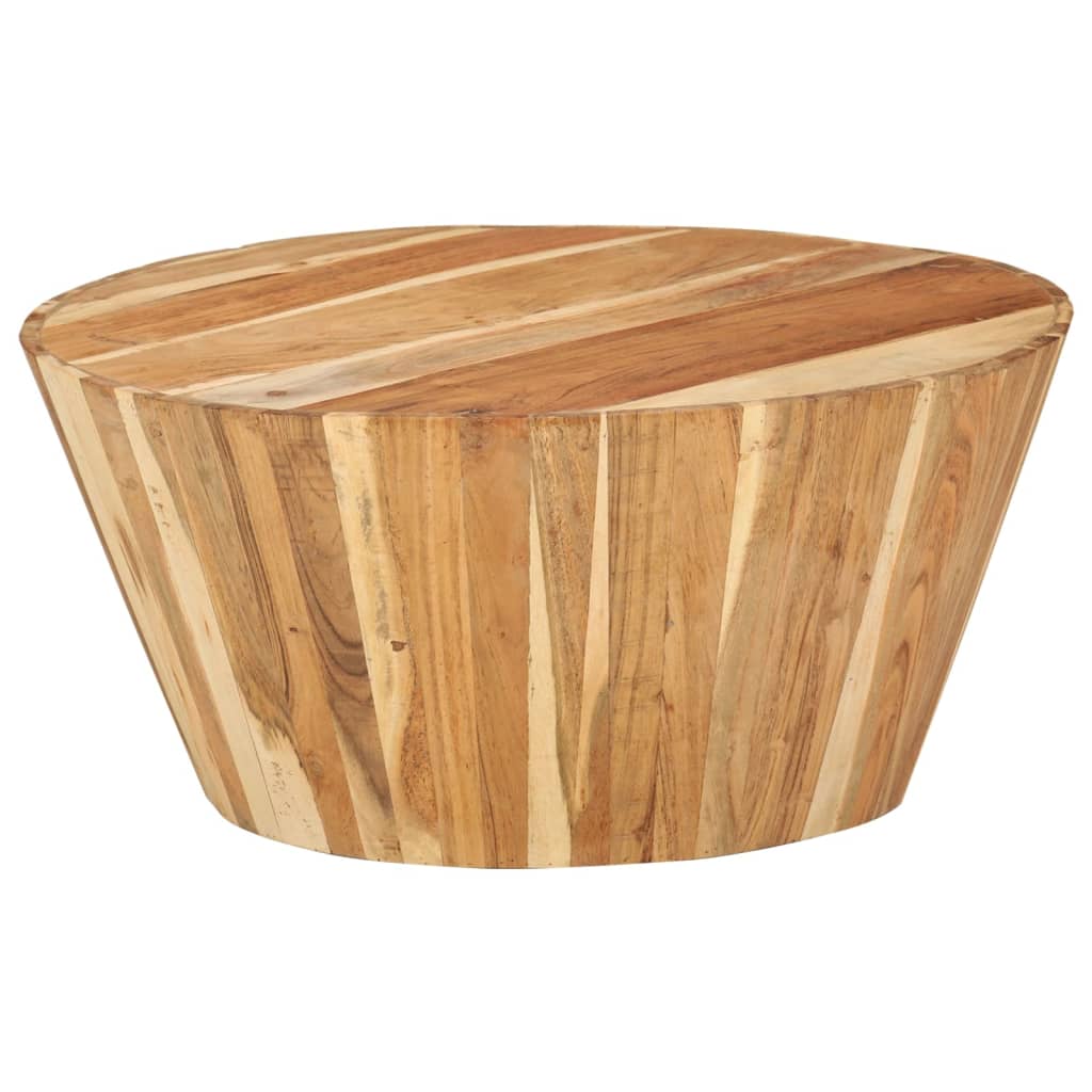 tömör akácfa dohányzóasztal Ø65 x 31 cm