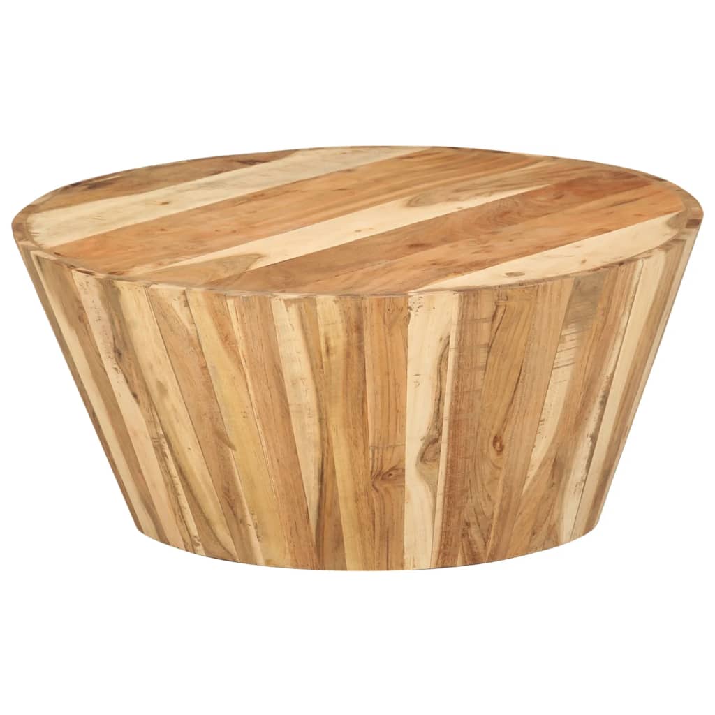 tömör akácfa dohányzóasztal Ø65 x 31 cm