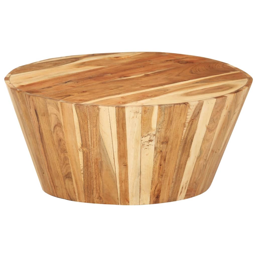tömör akácfa dohányzóasztal Ø65 x 31 cm