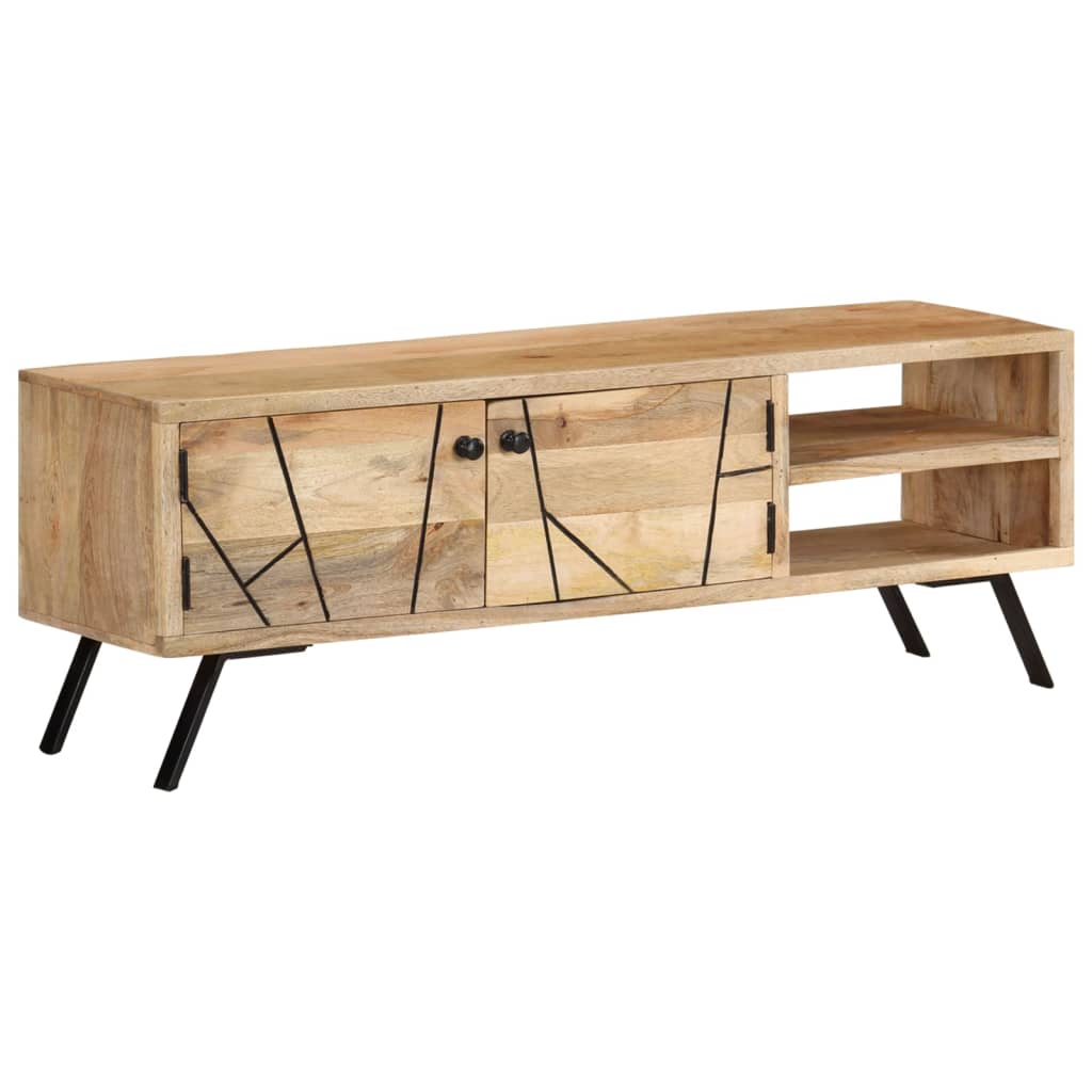 tömör mangófa TV-szekrény 110 x 30 x 40 cm