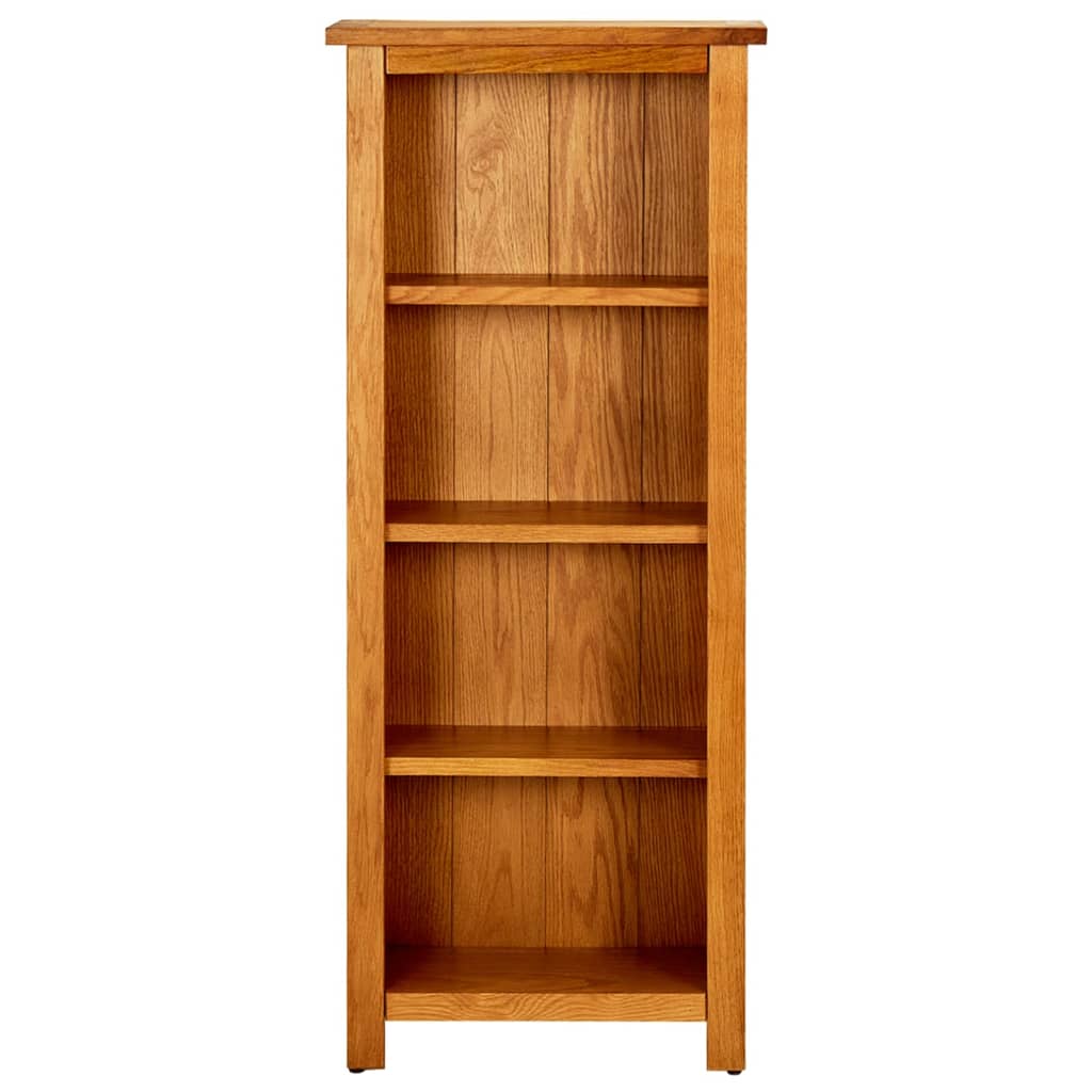 4 szintes tömör tölgyfa könyvespolc 70 x 22 x 110 cm