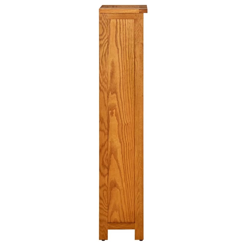 4 szintes tömör tölgyfa könyvespolc 70 x 22 x 110 cm
