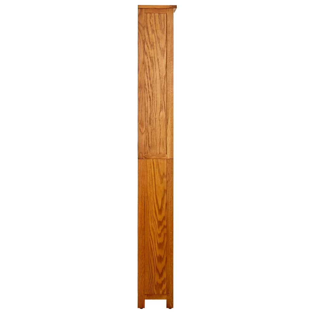 6 szintes tömör tölgyfa könyvespolc 52x22x180 cm