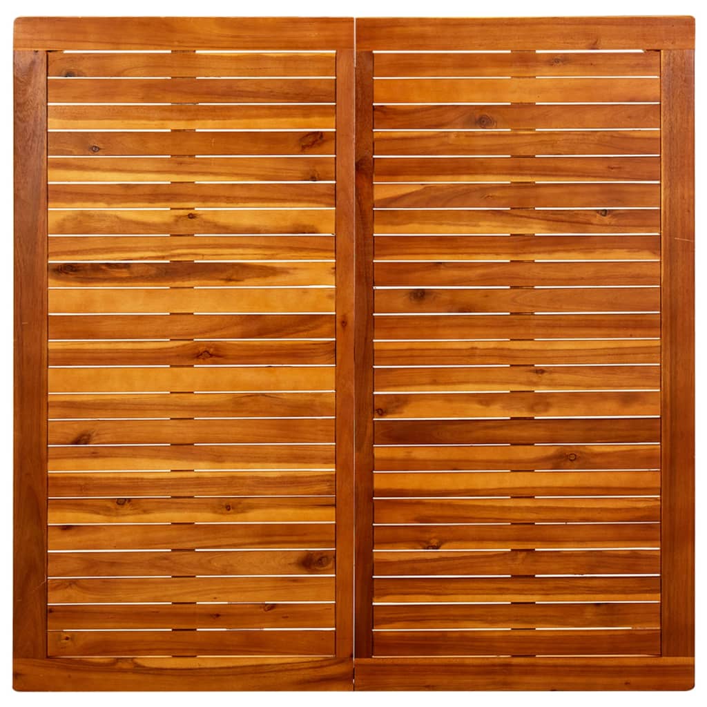 tömör akácfa kerti dohányzóasztal 110 x 110 x 45 cm