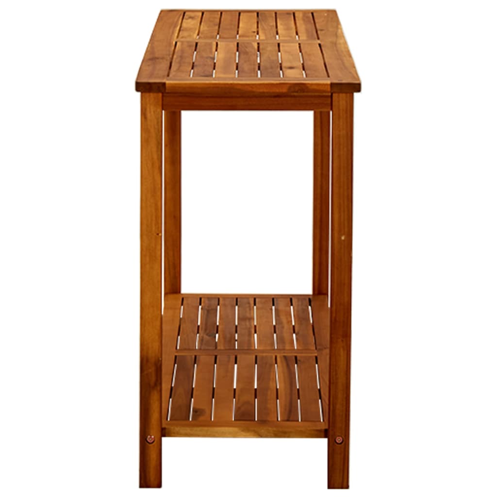 tömör akácfa kerti tálalóasztal 110 x 40 x 75 cm
