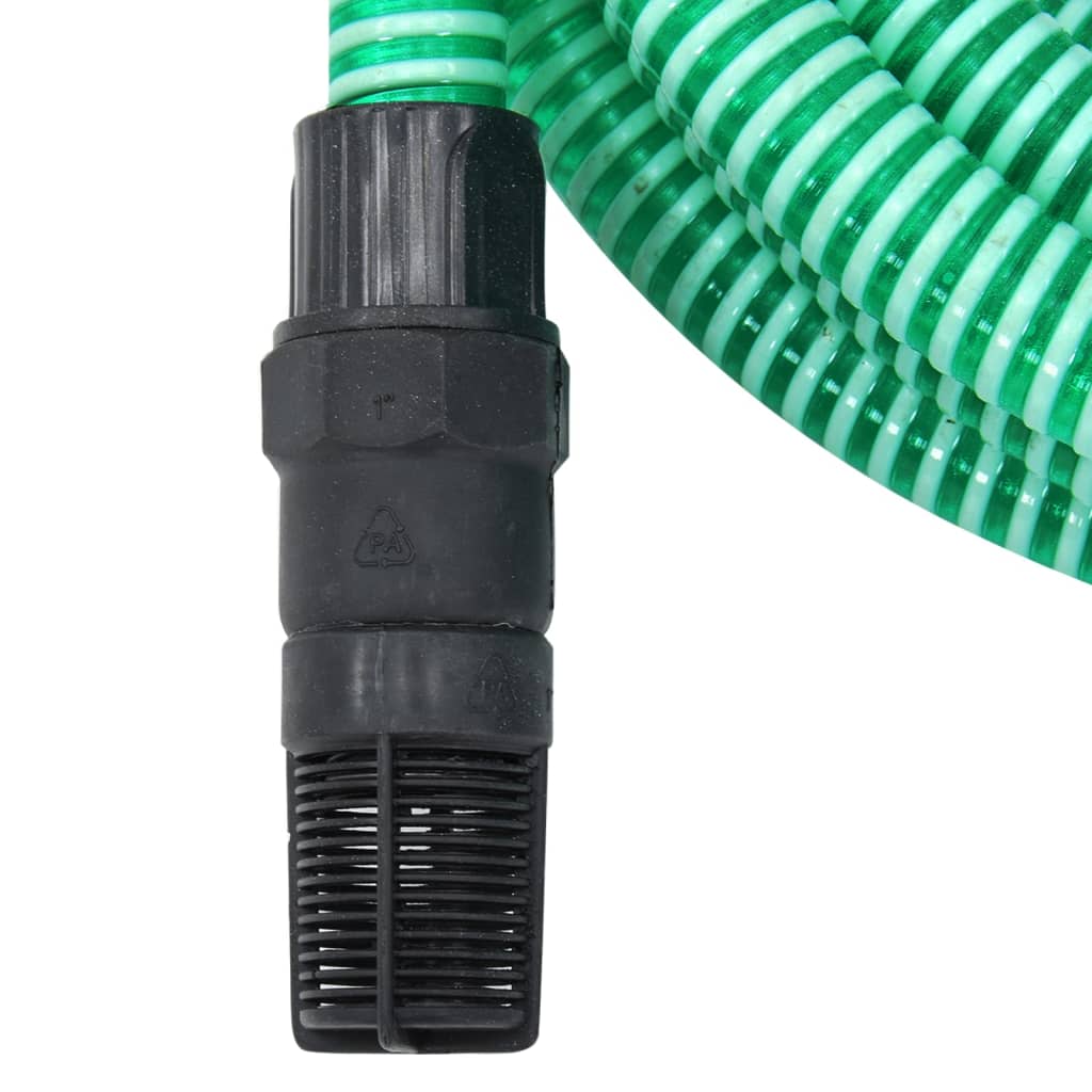 zöld PVC szívótömlő PVC csatlakozókkal 1" 7 m