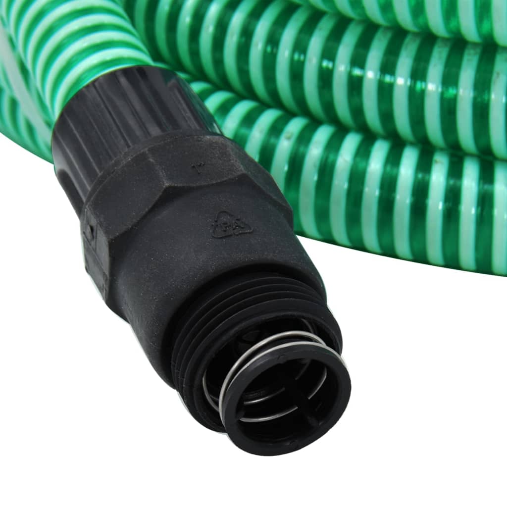 zöld PVC szívótömlő PVC csatlakozókkal 1" 7 m