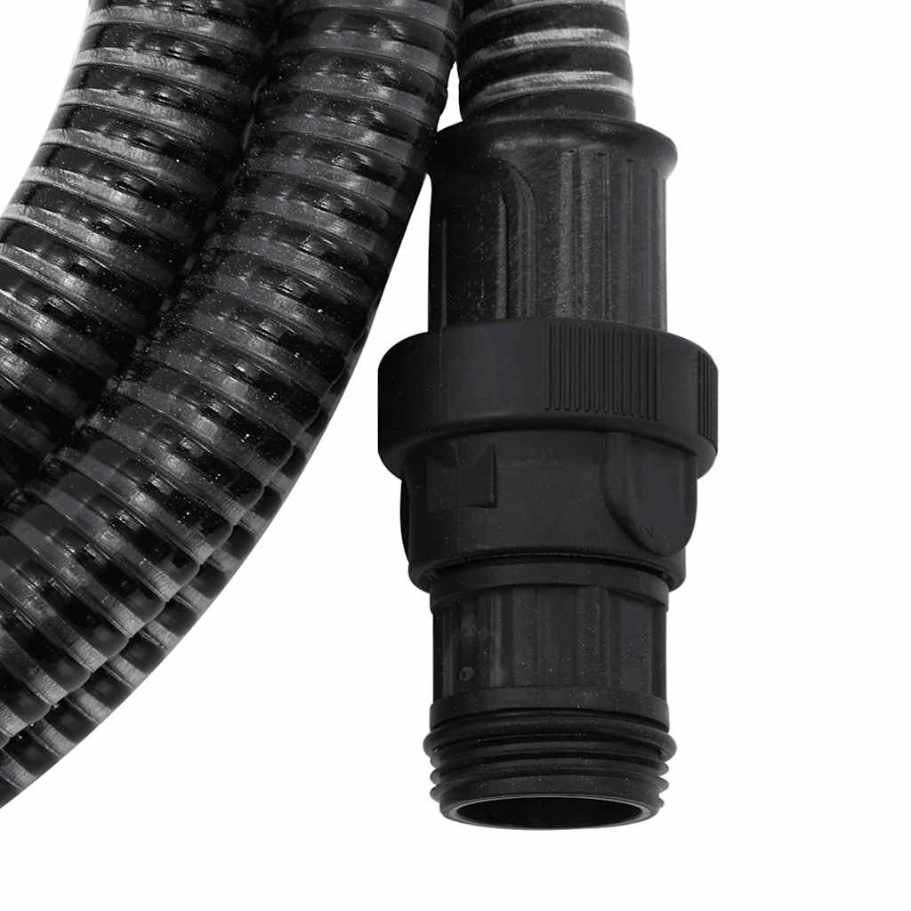fekete PVC szívótömlő PVC csatlakozókkal 1" 7 m