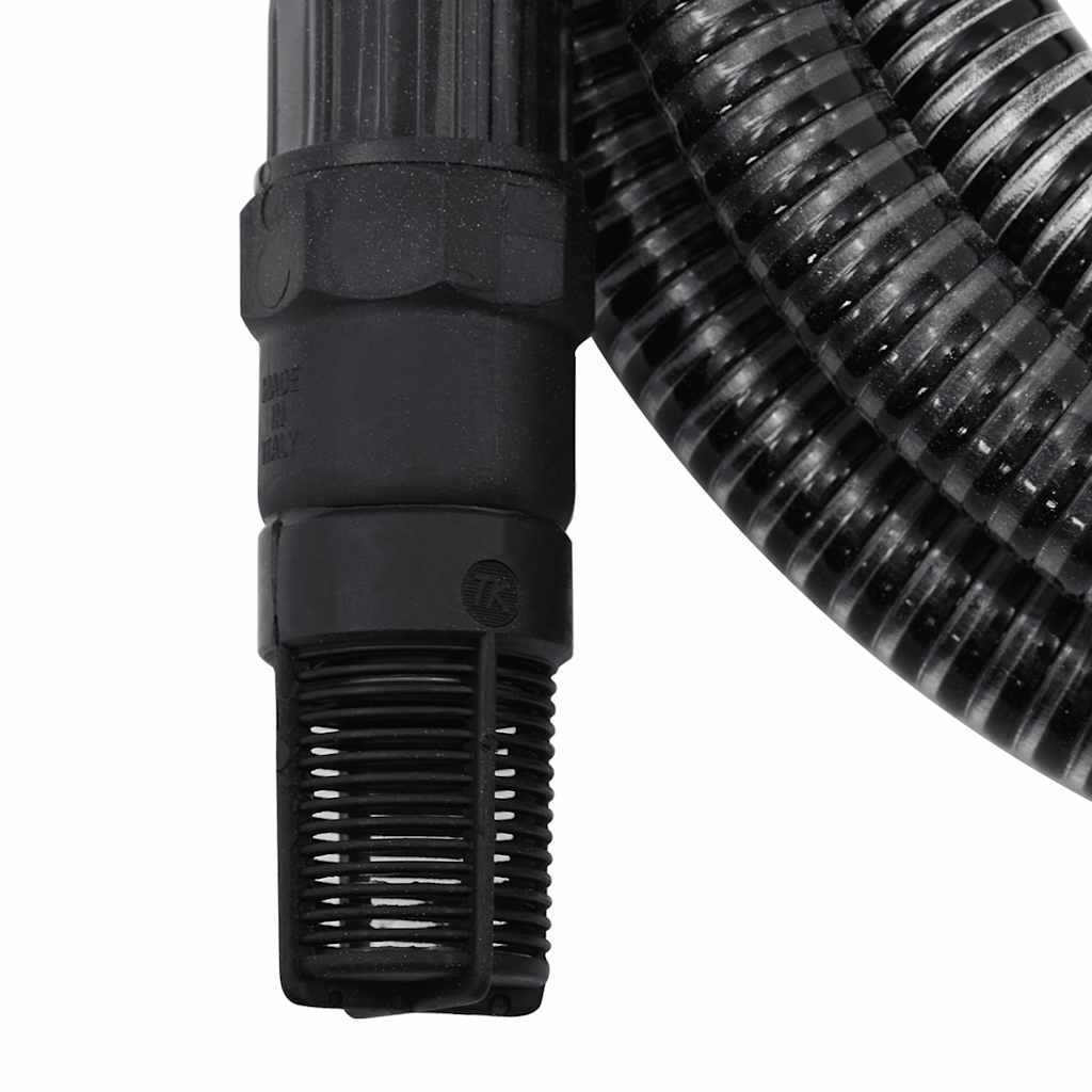 fekete PVC szívótömlő PVC csatlakozókkal 1" 7 m