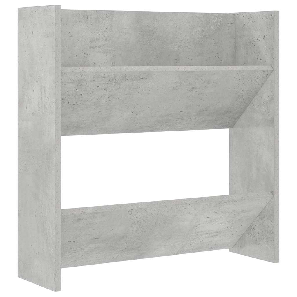 betonszürke forgácslap fali cipősszekrény 60 x 18 x 60 cm