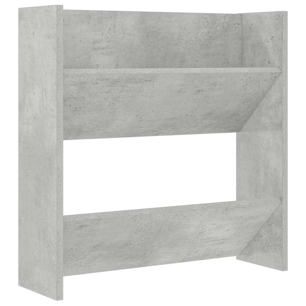 2 db betonszürke fali cipősszekrény 60 x 18 x 60 cm