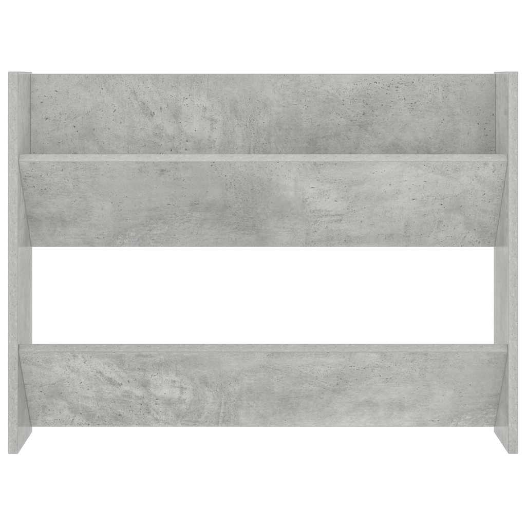 betonszürke szerelt fa fali cipősszekrény 80 x 18 x 60 cm