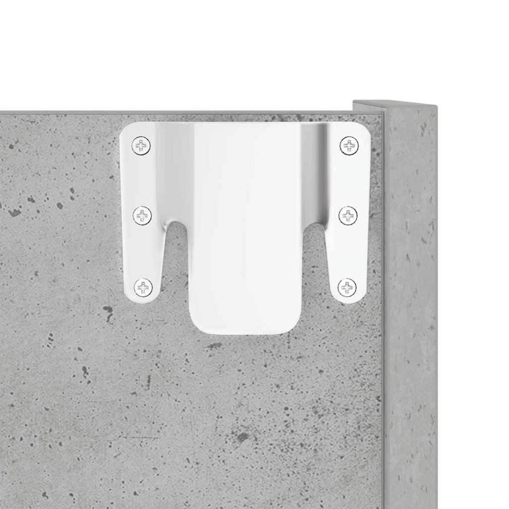 2 db betonszürke fali cipősszekrény 60 x 18 x 90 cm