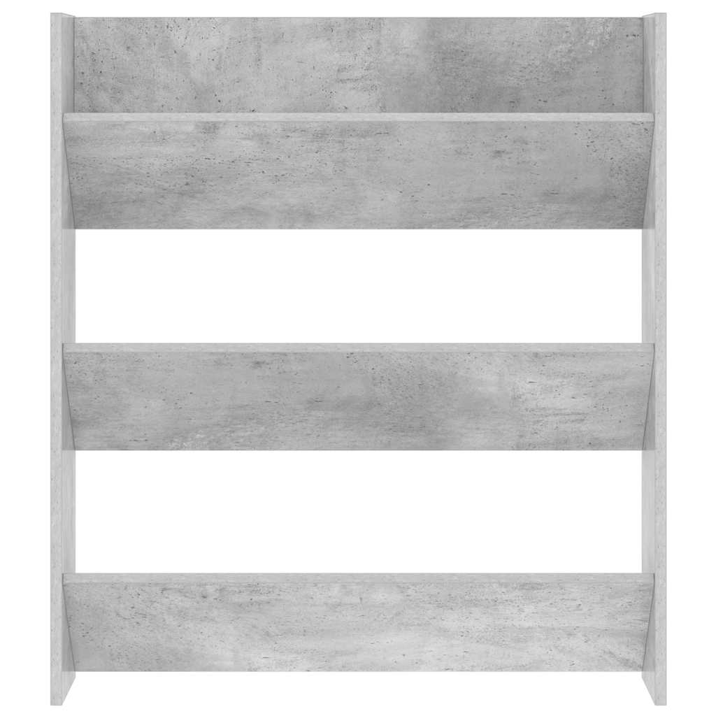 betonszürke forgácslap fali cipősszekrény 80 x 18 x 90 cm