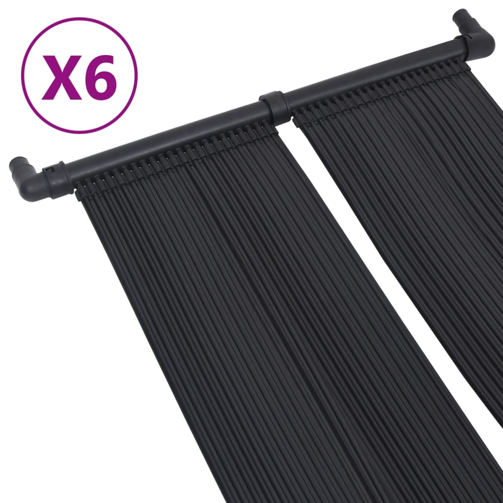 6 db napelemes medencefűtő panel 80 x 310 cm