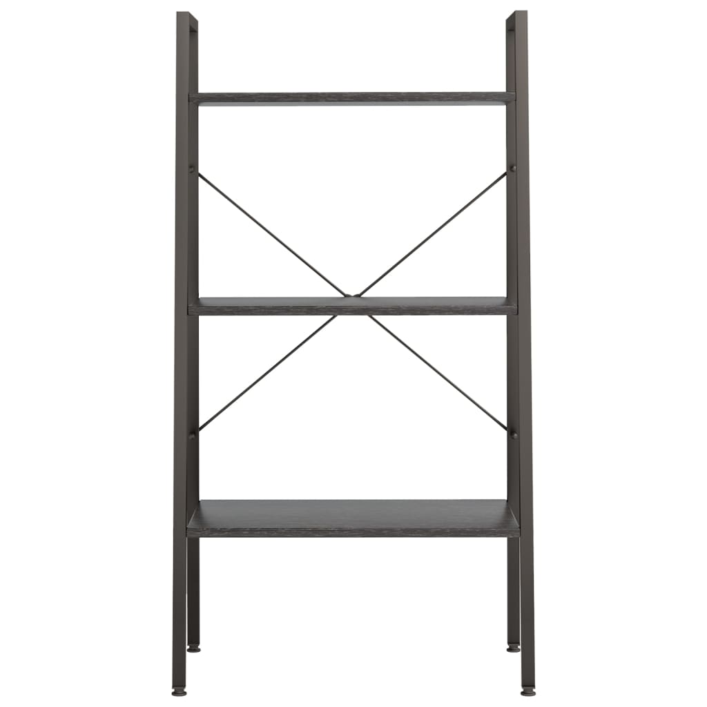 3 szintes fekete állópolc 56 x 35 x 108 cm