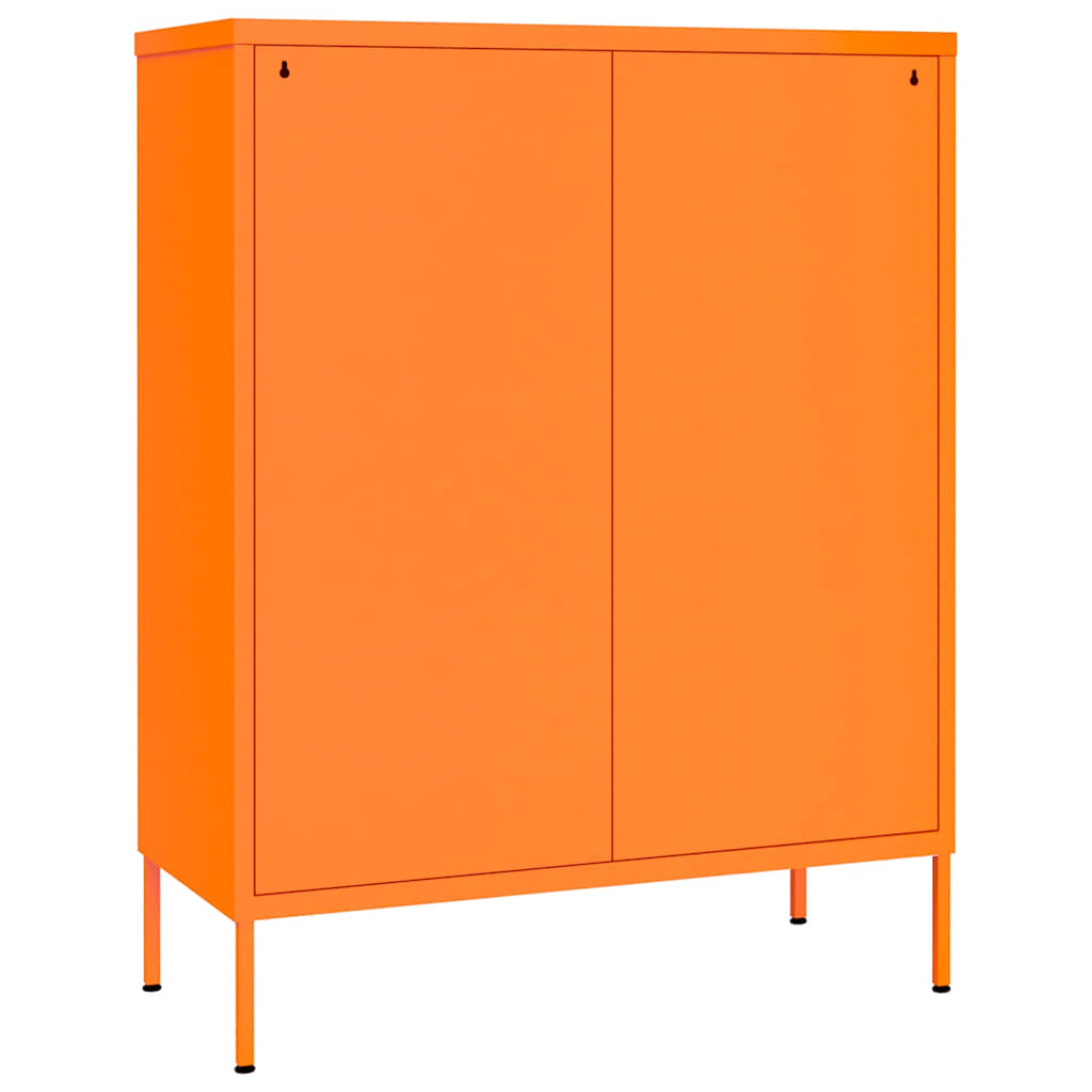 narancssárga acél fiókos szekrény 80 x 35 x 101,5 cm