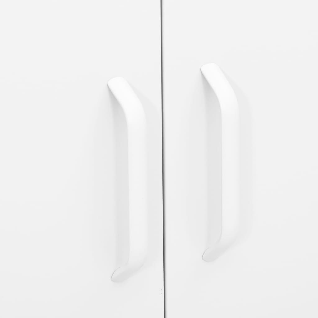 fehér acél tárolószekrény 80 x 35 x 101,5 cm