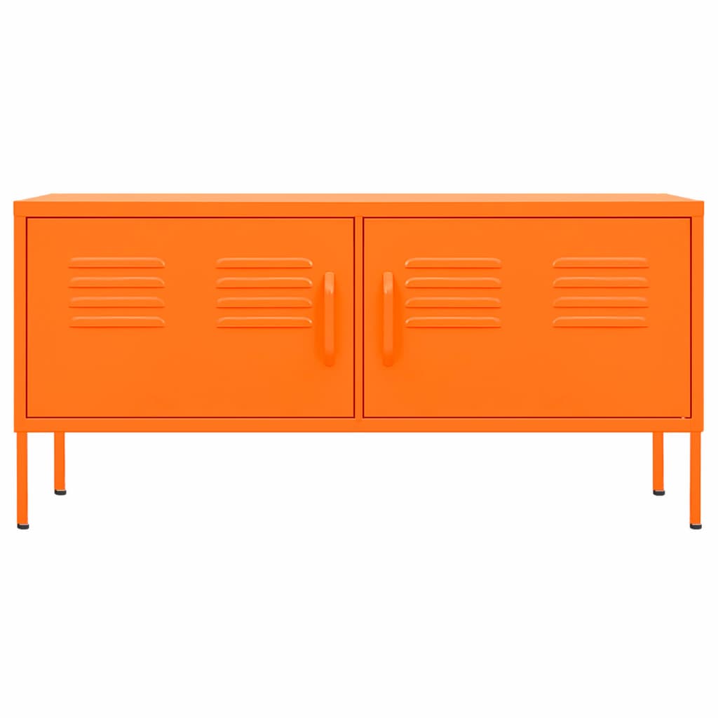narancssárga acél TV-szekrény 105 x 35 x 50 cm