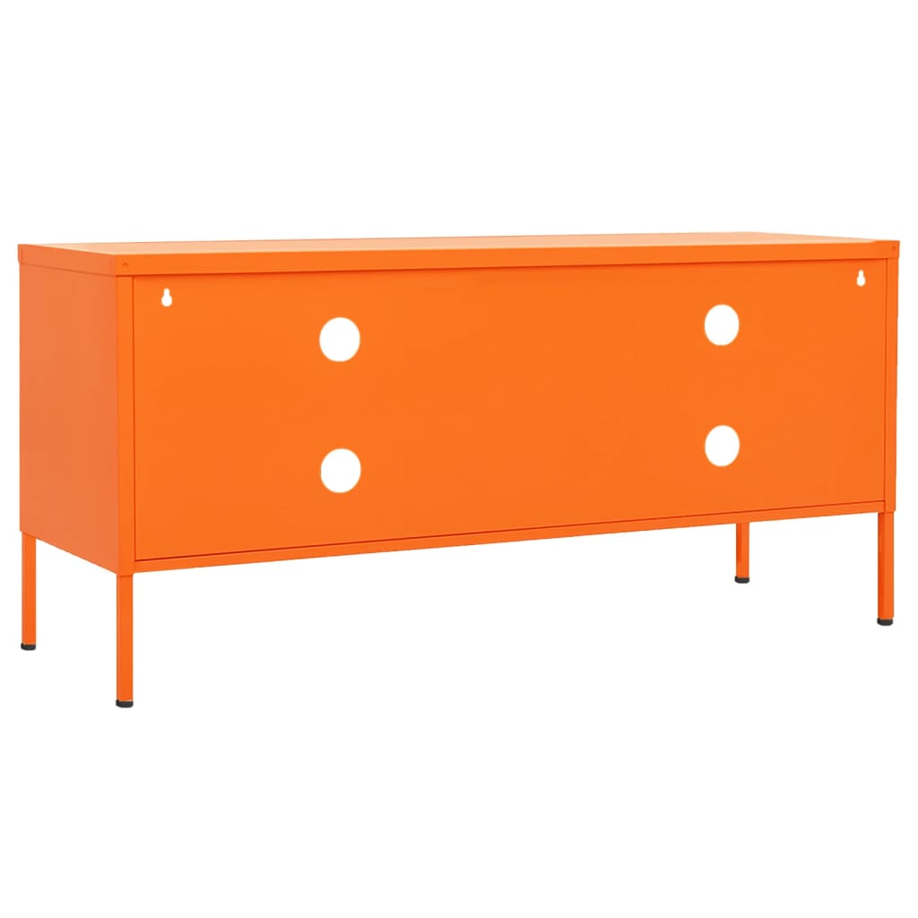 narancssárga acél TV-szekrény 105 x 35 x 50 cm