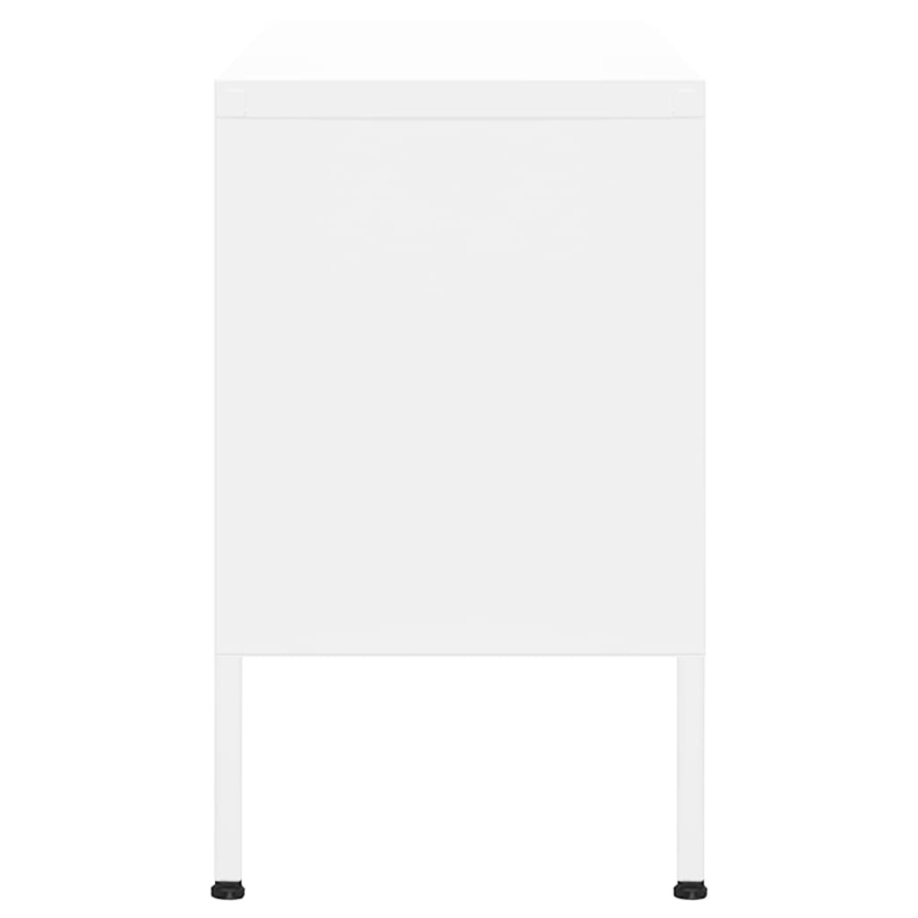 fehér acél TV-szekrény 105 x 35 x 50 cm