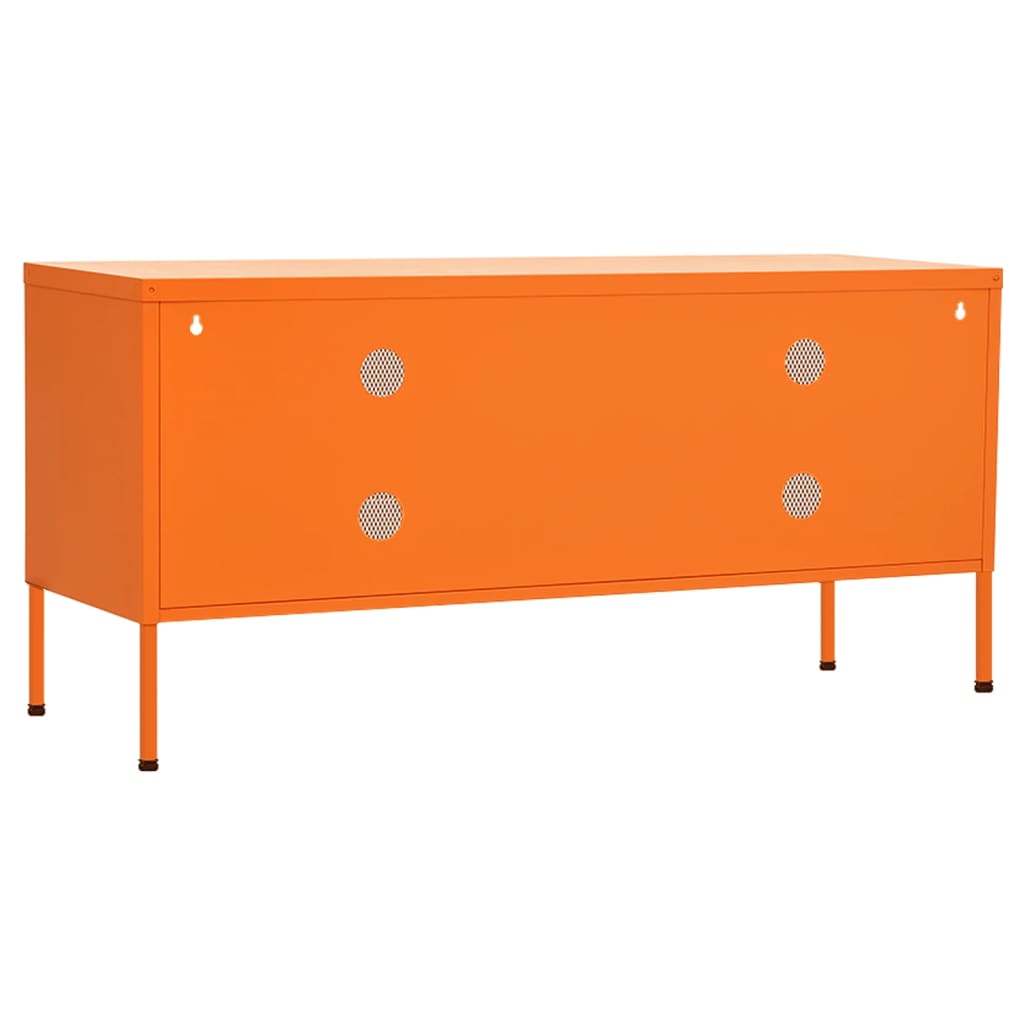 narancssárga acél TV-szekrény 105 x 35 x 50 cm