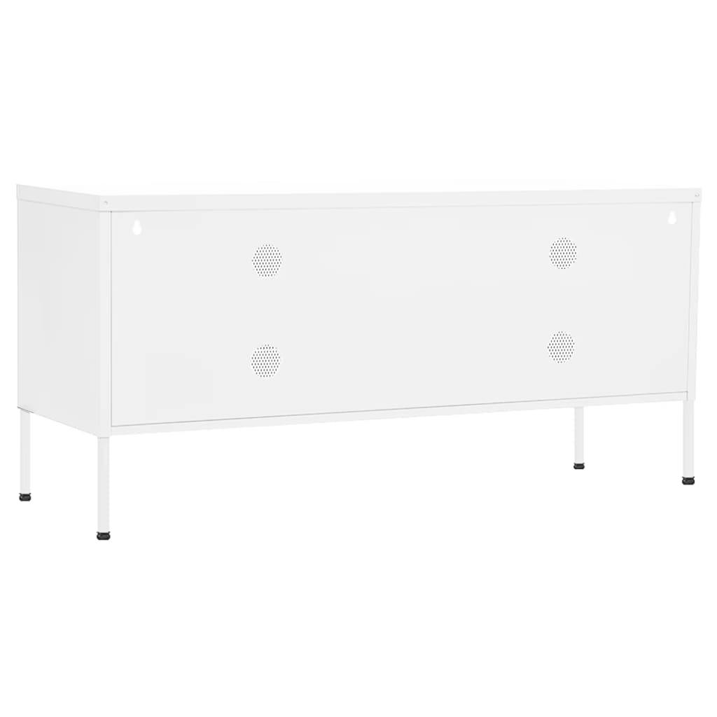 fehér acél TV-szekrény 105 x 35 x 50 cm