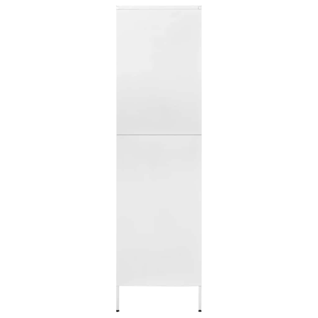 fehér acél ruhásszekrény 90 x 50 x 180 cm