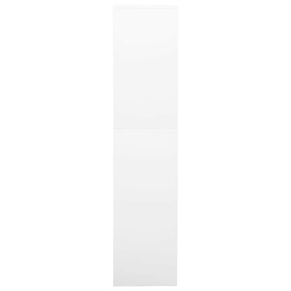 fehér acél irodai szekrény 90 x 40 x 180 cm