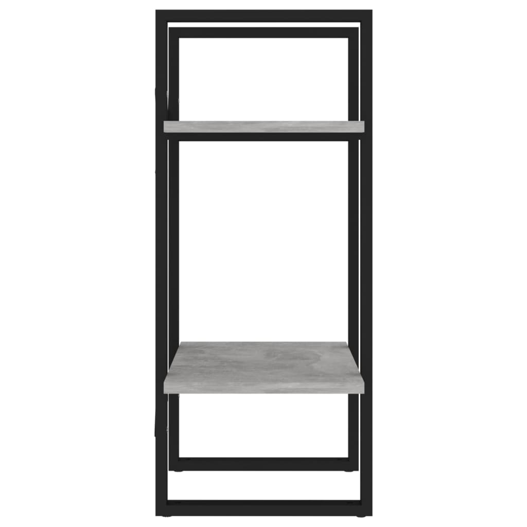 2-szintes betonszürke szerelt fa könyvszekrény 40 x 30 x 70 c