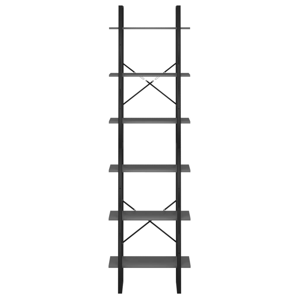 2 db szürke forgácslap tárolópolc 60 x 30 x 210 cm