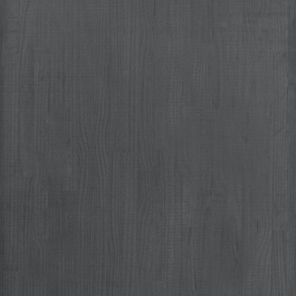 szürke tömör fenyőfa tárolópolc 60 x 30 x 210 cm
