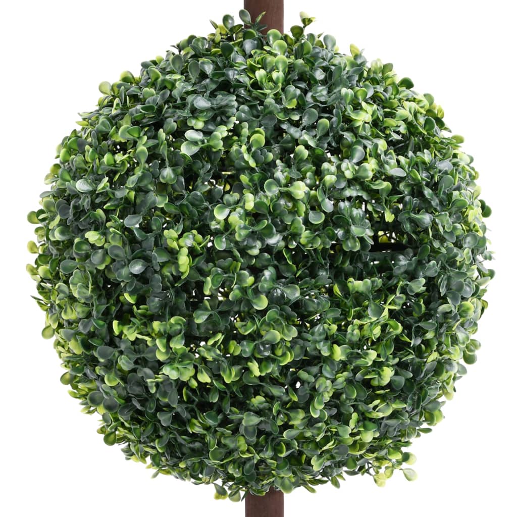 zöld gömbalakú cserepes műpuszpáng 118 cm