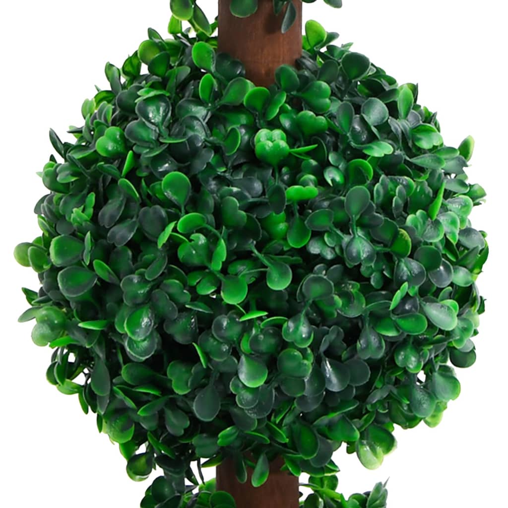 zöld gömbalakú cserepes műpuszpáng 90 cm