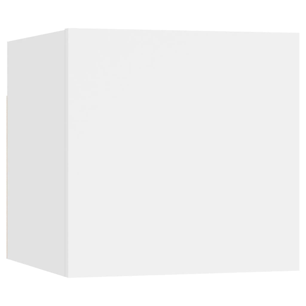 8 db fehér falra szerelhető TV-szekrény 30,5 x 30 x 30 cm