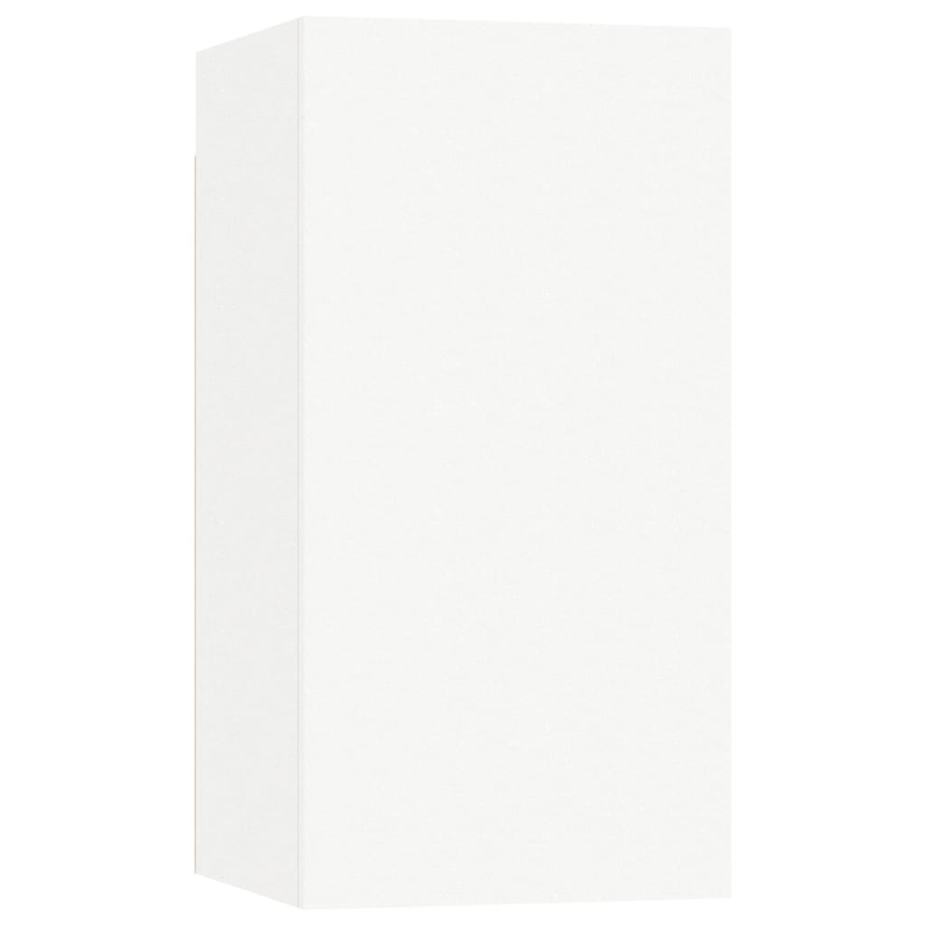 4 db fehér szerelt fa TV-szekrény 30,5 x 30 x 60 cm