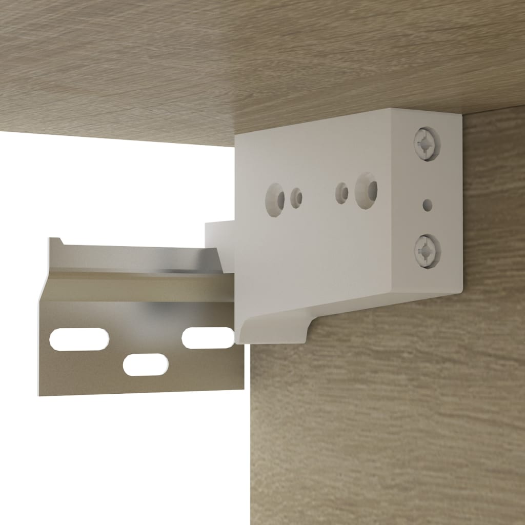 4 db sonoma tölgy színű szerelt fa TV-szekrény 60 x 30 x 30 cm