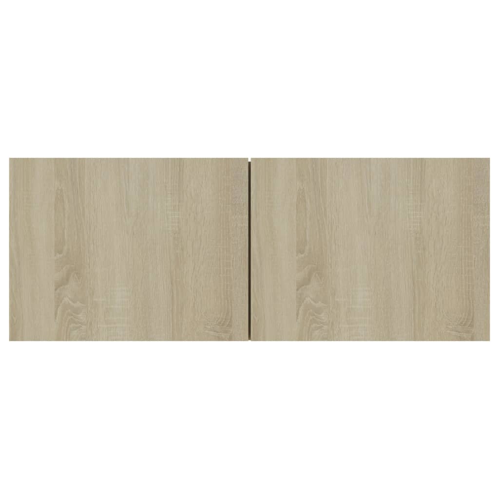 4 db sonoma tölgy színű szerelt fa TV-szekrény 80 x 30 x 30 cm