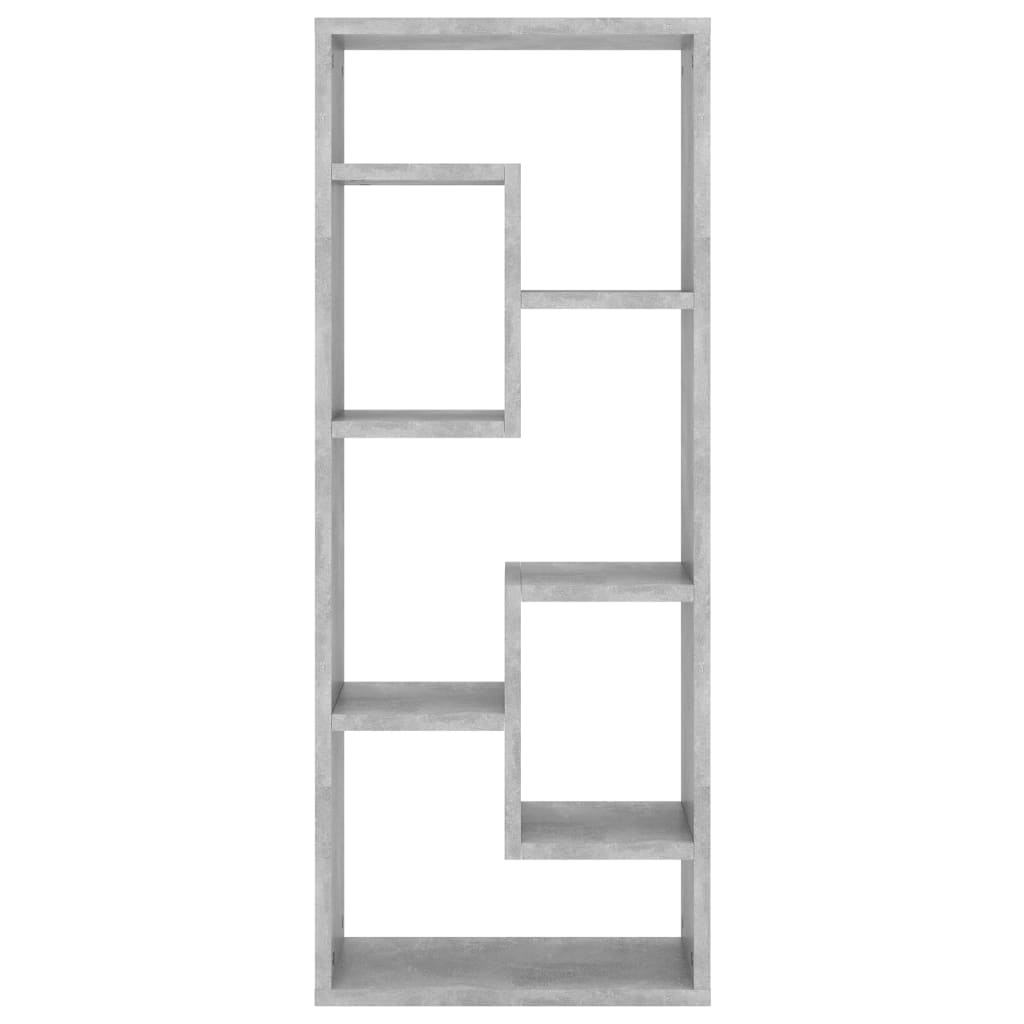 betonszürke szerelt fa fali polc 36 x 16 x 90 cm